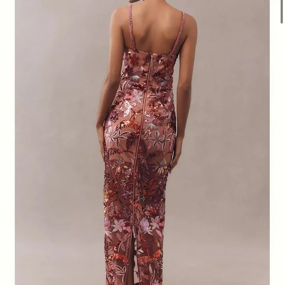 Bronx and Banco Dahlia Leona Embroidered Gown